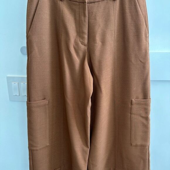 See by Chloe caramel brown cropped, wide leg pants. Size 42 - Picture 1 of 17